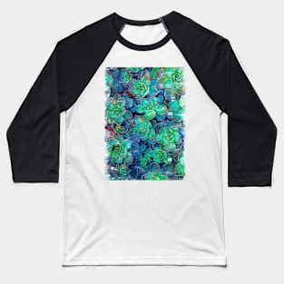 Succulents Plant Marker Sketch - For plant lovers Baseball T-Shirt